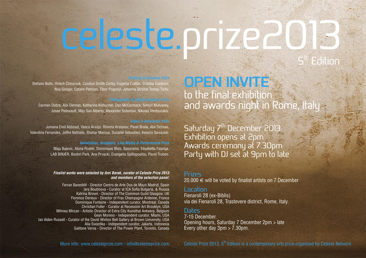 invito celeste prize 2013