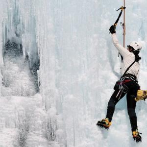 Italy. Val d'Aosta. White and his reflexes