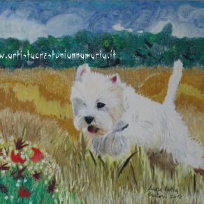 West Highland White Terrier - Olio su Tela - 2012 -