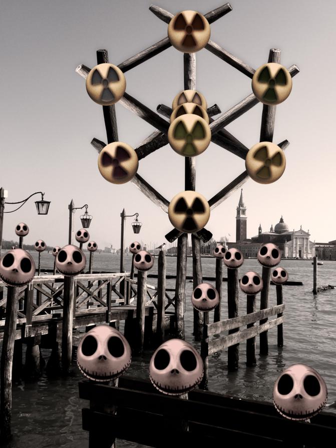 Nightmare After Carnival. Riva degli Schiavoni, Venice (Italy)