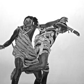 MAASAI PLAYING SOCCER