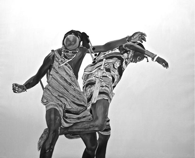 MAASAI PLAYING SOCCER