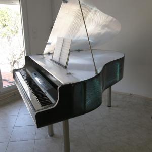 Translucent lighted stage piano 3