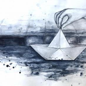 Face The rain on a Paper Boat