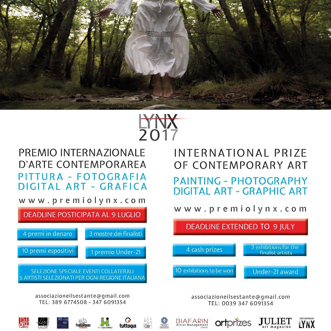 Deadline 9 luglio - Premio LYNX 2017