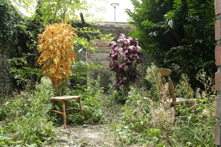 Autumn Garden (Painted Trees)