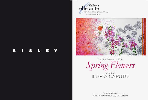 Ilaria Caputo's "Spring Flowers" at the Palermo Sisley Store