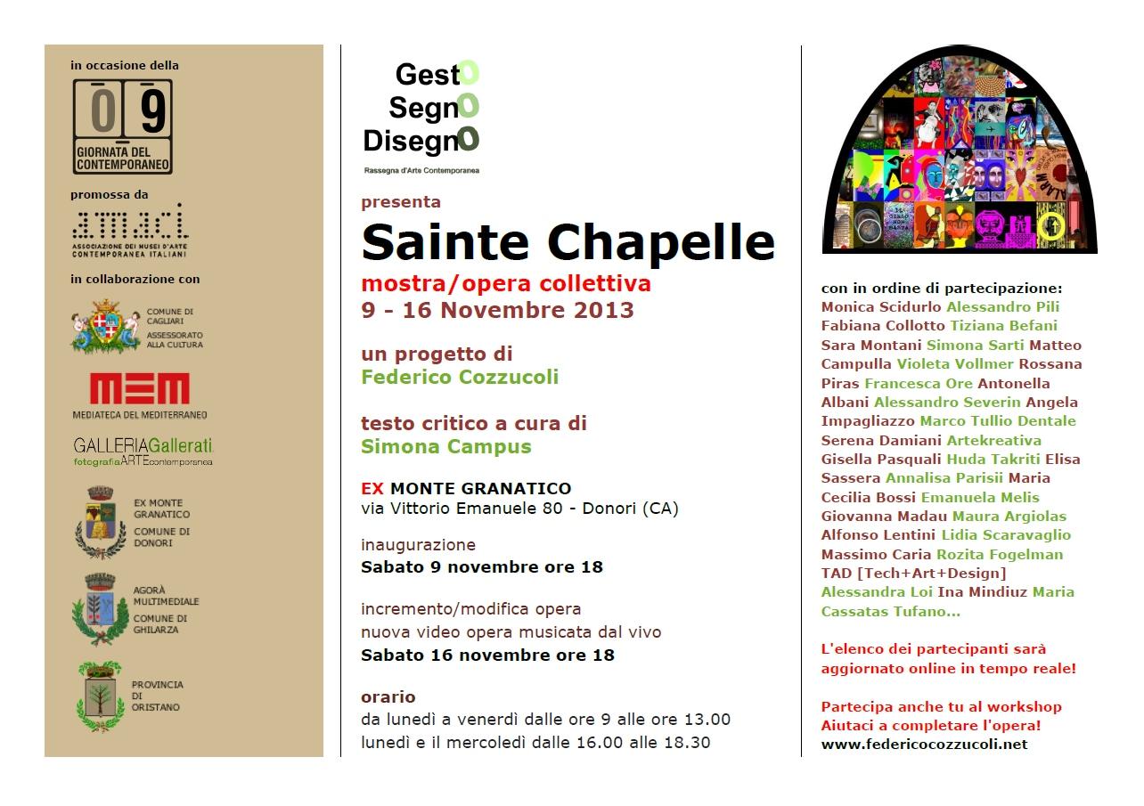 Sainte Chapelle mostra/opera collettiva