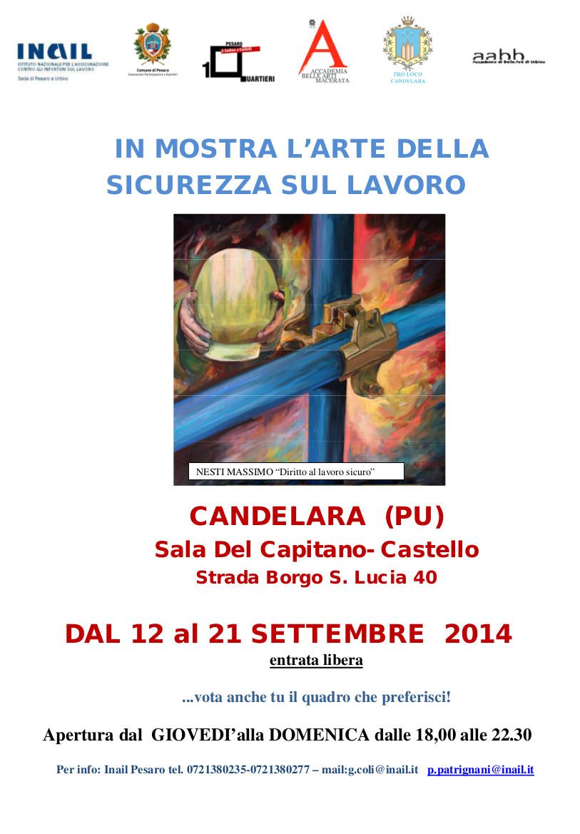 IV mostra del Concorso  "Dipingere la sicurezza sul Lavoro"  progetto INAIL 2013/14