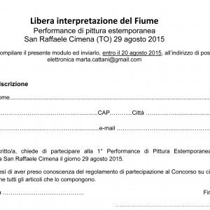 Libera interpretazione del Fiume - Performance di pittura estemporanea