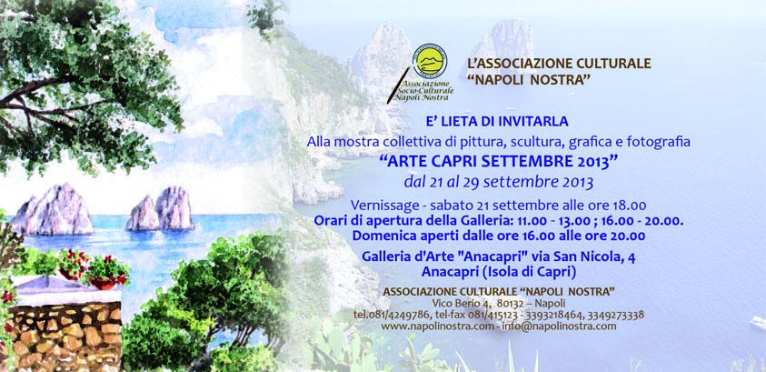 "ARTE CAPRI SETTEMBRE 2013"