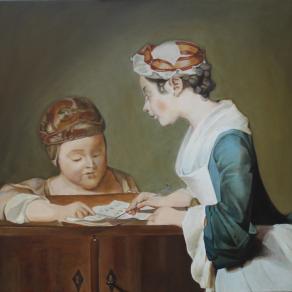 Omaggio a Chardin-La maestra di scuola