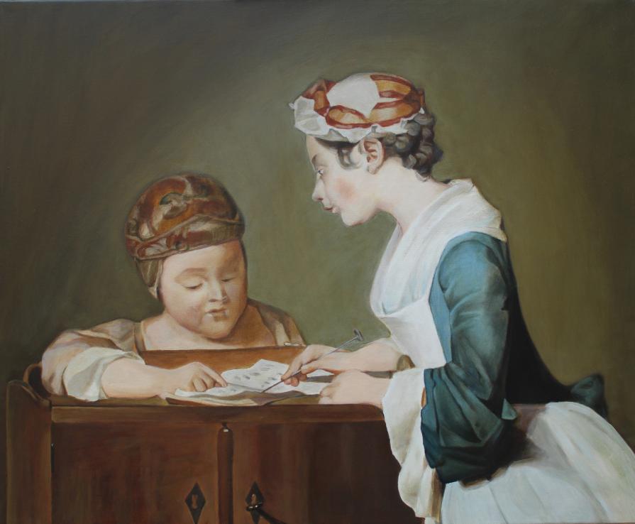 Omaggio a Chardin-La maestra di scuola