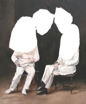 Two seated figures