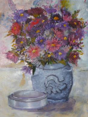 vaso con fiori