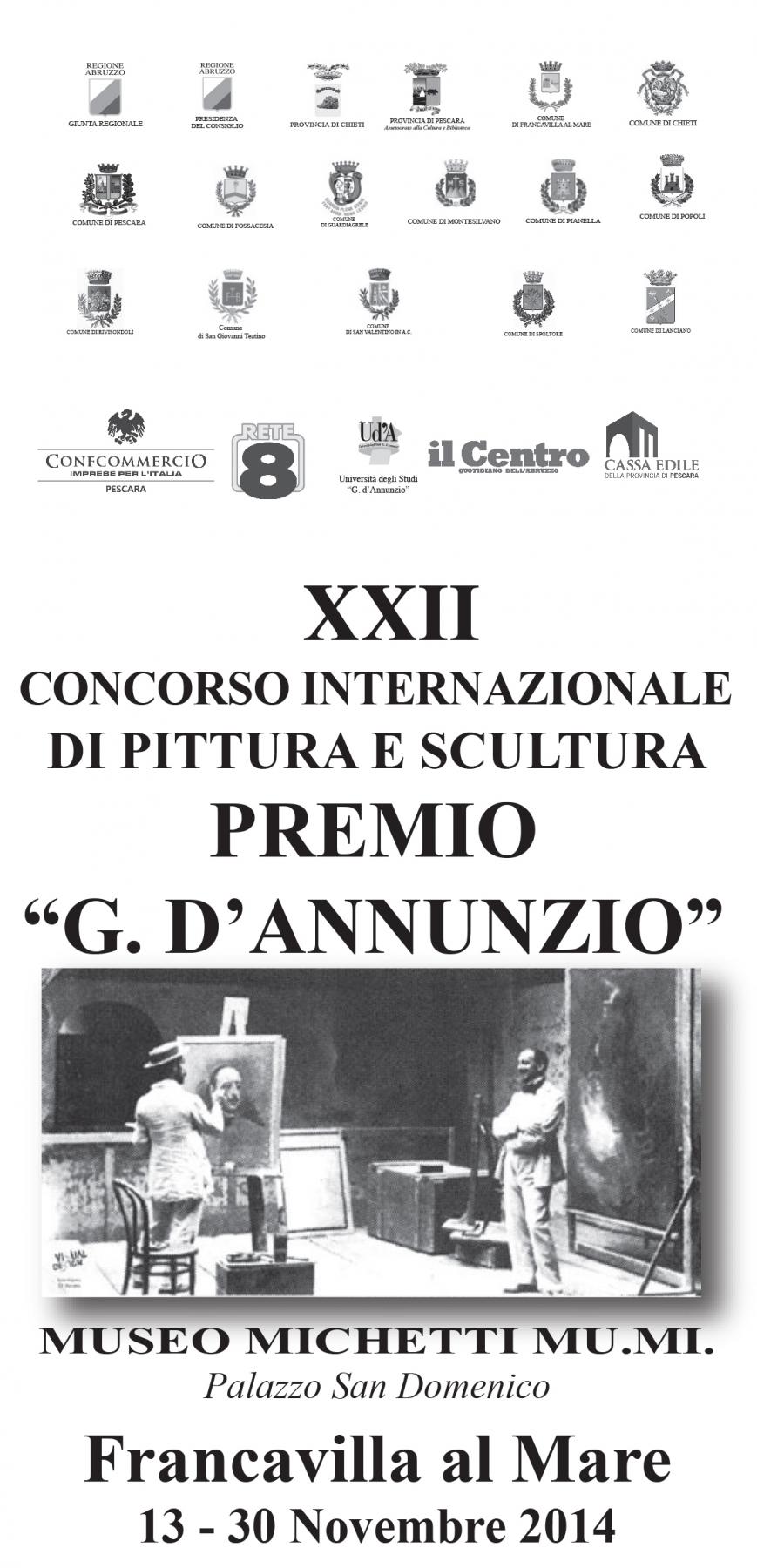 Premio G. D'Annunzio - XXII Concorso Internazionale di pittura e scultura  