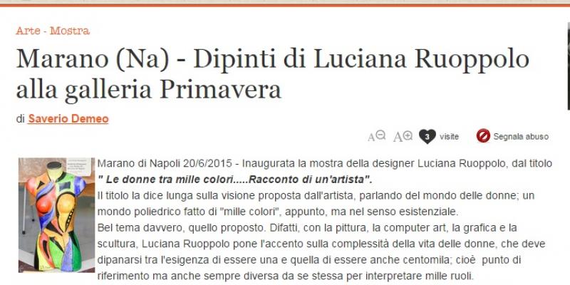 La donna tra mille colori....racconto di un artista