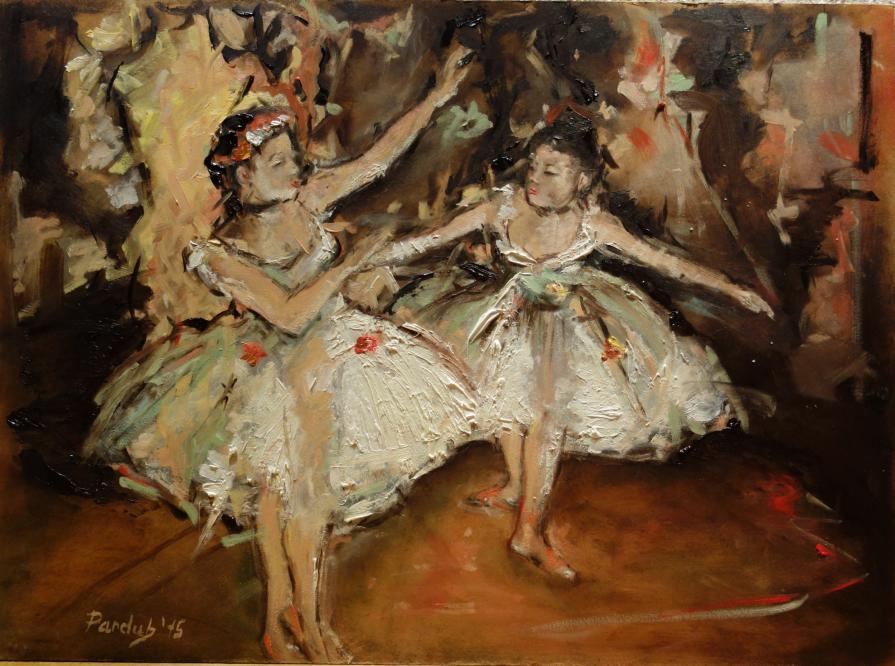 Ballerinas 3 according by Degas