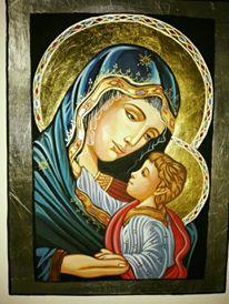 icona sacra "Madonna con Bambino"