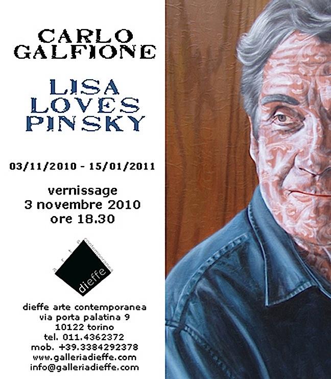 LISA LOVES PINSKY, a cura di Monica Trigona, galleria dieffe arte contemporanea