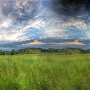 Twilight after storm