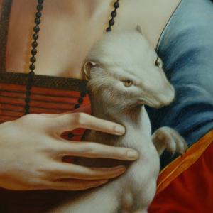 Lady With Ermine (hand detail)