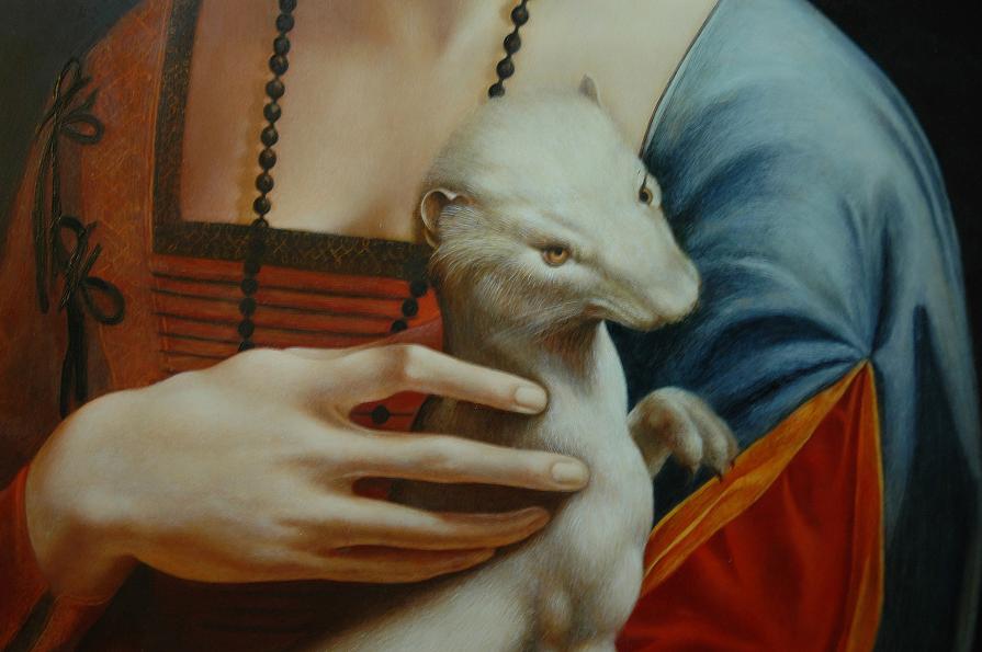 Lady With Ermine (hand detail)