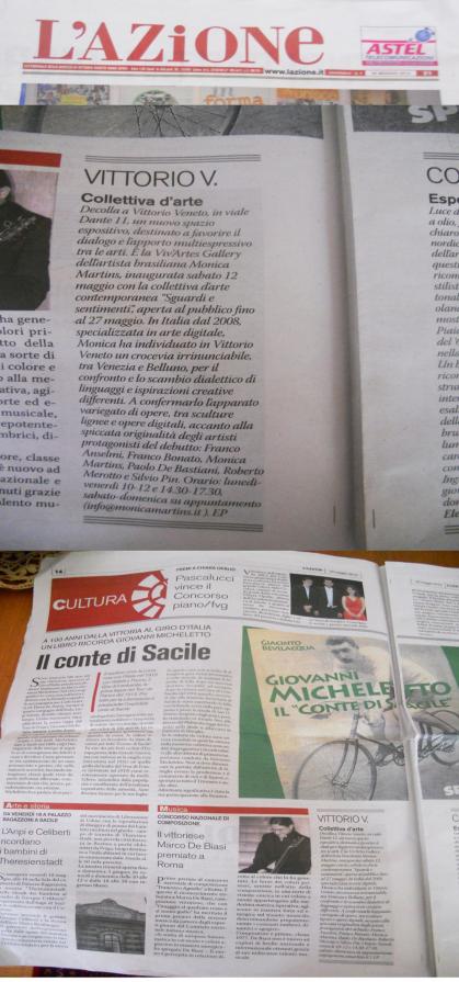 Articolo sul giornale "L'Azione"