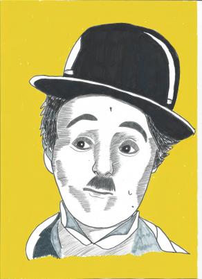 Caricatura di CHARLIE CHAPLIN