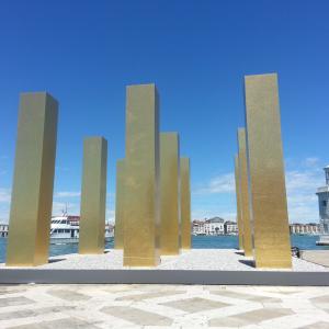 THE SKY OVER NINE COLUMNS