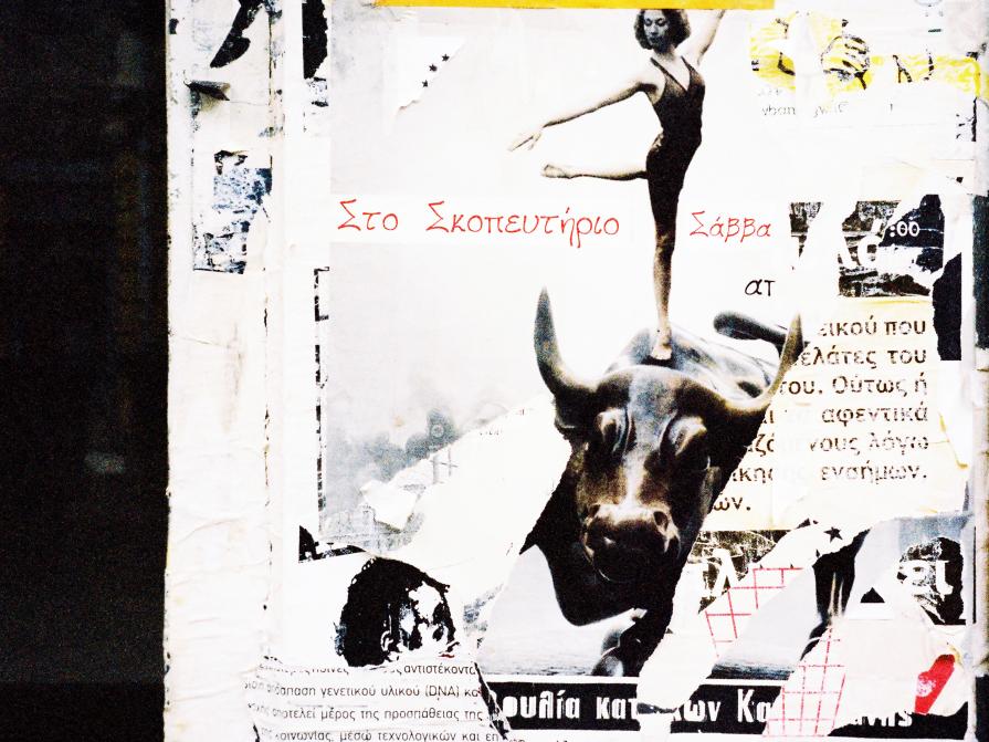 Land You Refugee (demonstration poster photographed in exarchia)