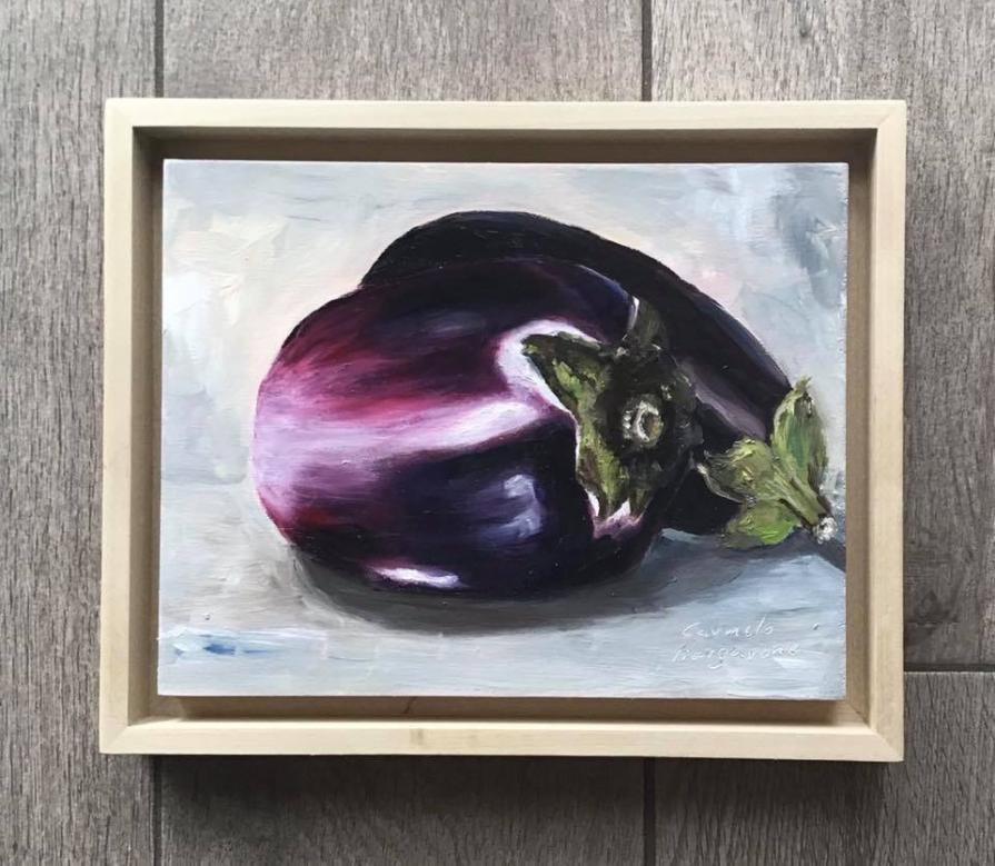 Melanzane  olio su tavola  24 x 19 cm