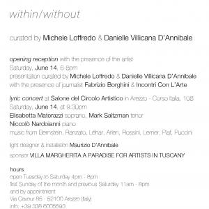 WALTER ERRA HUBERT within/without curated by Michele Loffredo and Danielle Villicana D'Annibale