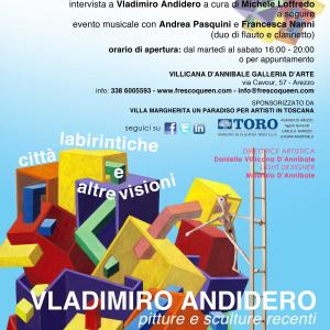 Labyrinth Cities and Other Visions - VLADIMIRO ANDIDERO - SOLO EXHIBITION PAINTING & SCULPTURE