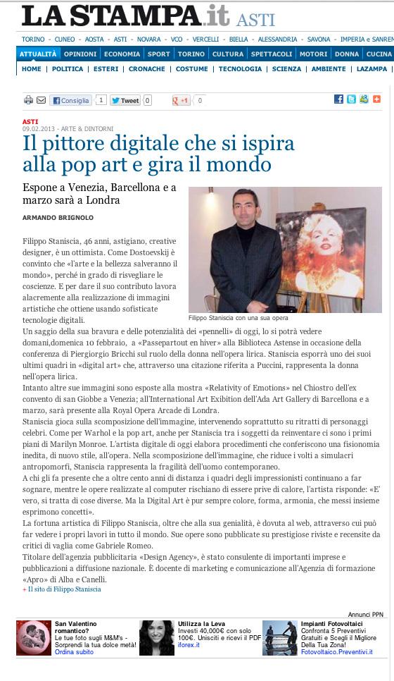 IL PITTORE DIGITALE CHE SI ISPIRA ALLA POP ART E GIRA IL MONDO