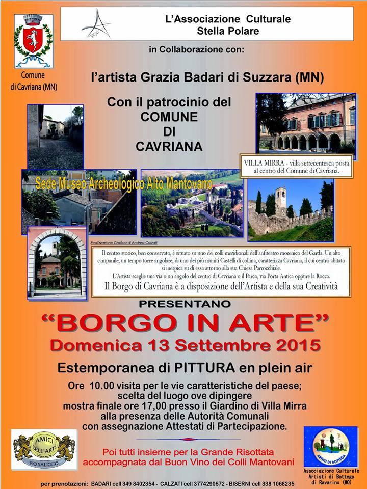 "Borgo in Arte", estemporanea di pittura a Cavriana (Mn)