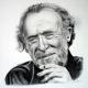 Ritratto di Charles Bukowski.