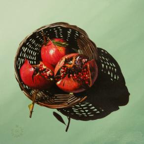 Basket in red