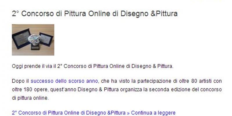 2 concorso di pittura online - disegno e pittura