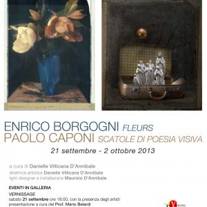 Fleurs by Enrico Borgogni and Packages of Visual Poetry by Paolo Caponi