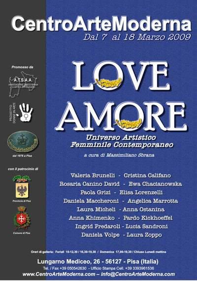 Donne In Arte LOVE/AMORE   PISA marzo 2009