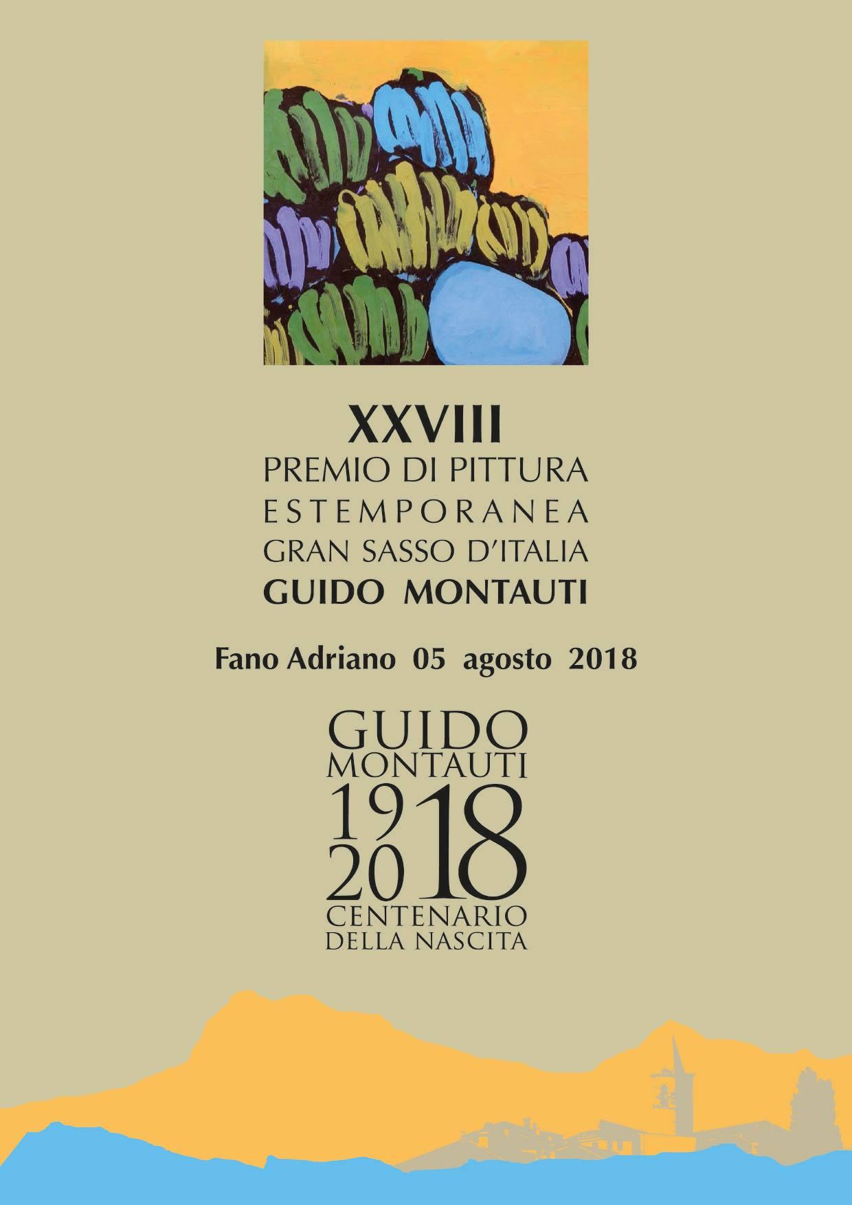 XXVIII Premio di Pittura estemporanea Gran Sasso d'Italia GUIDO MONTAUTI