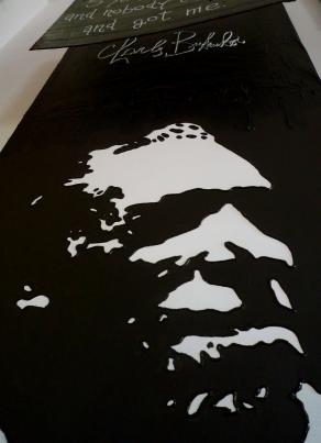 CHARLES BUKOWSKI in THE DEATH OF AN ERA (detail)