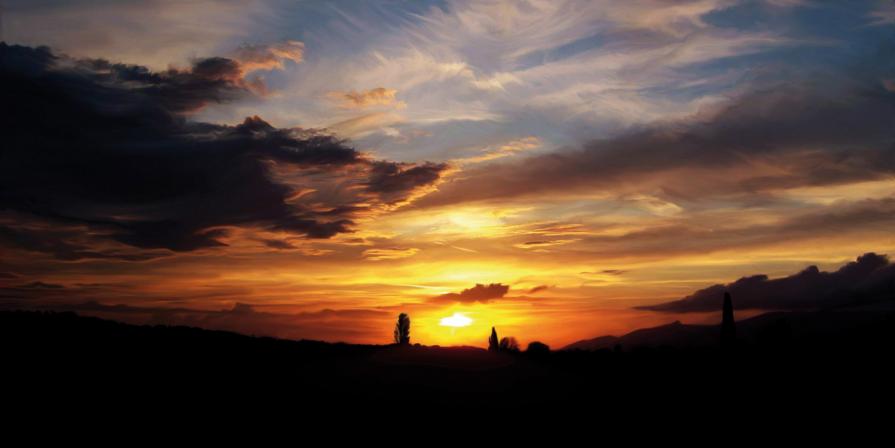 Tramonto in Valdera