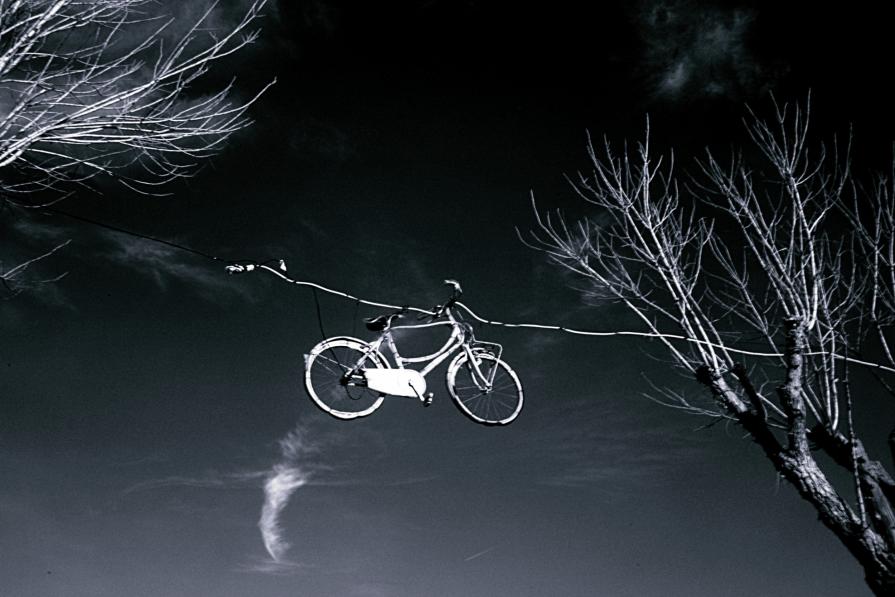 biking in the sky