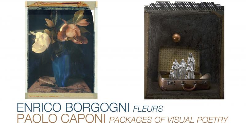 Fleurs by Enrico Borgogni and Packages of Visual Poetry by Paolo Caponi