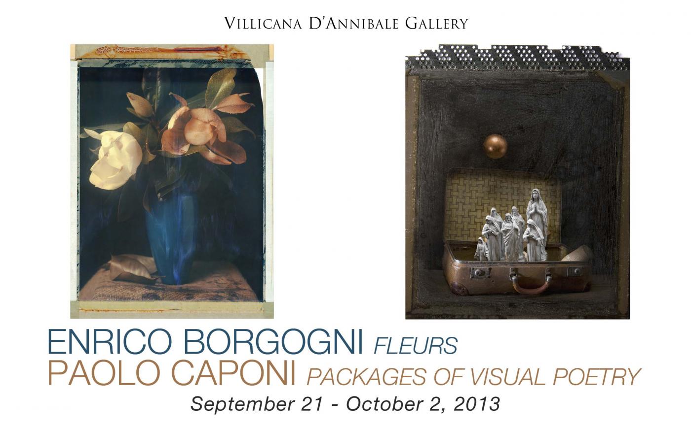 Fleurs by Enrico Borgogni and Packages of Visual Poetry by Paolo Caponi