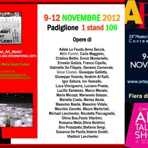 Cartolina Arte Padova Fiere 2012 QueenArtStudio