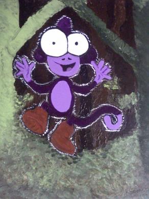 Crazy Purple Monkey