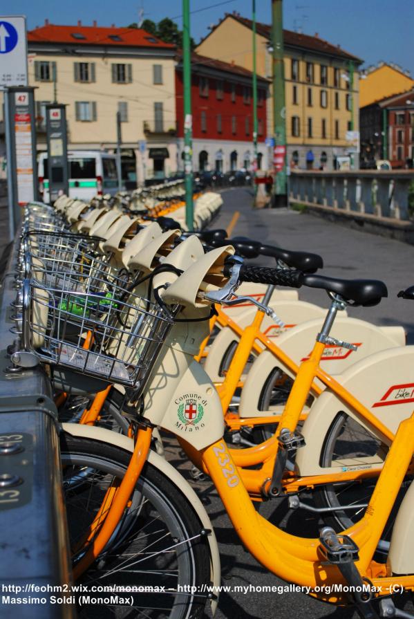 bicycles in Milan